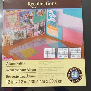 Recollections album refills. 12 x 12”